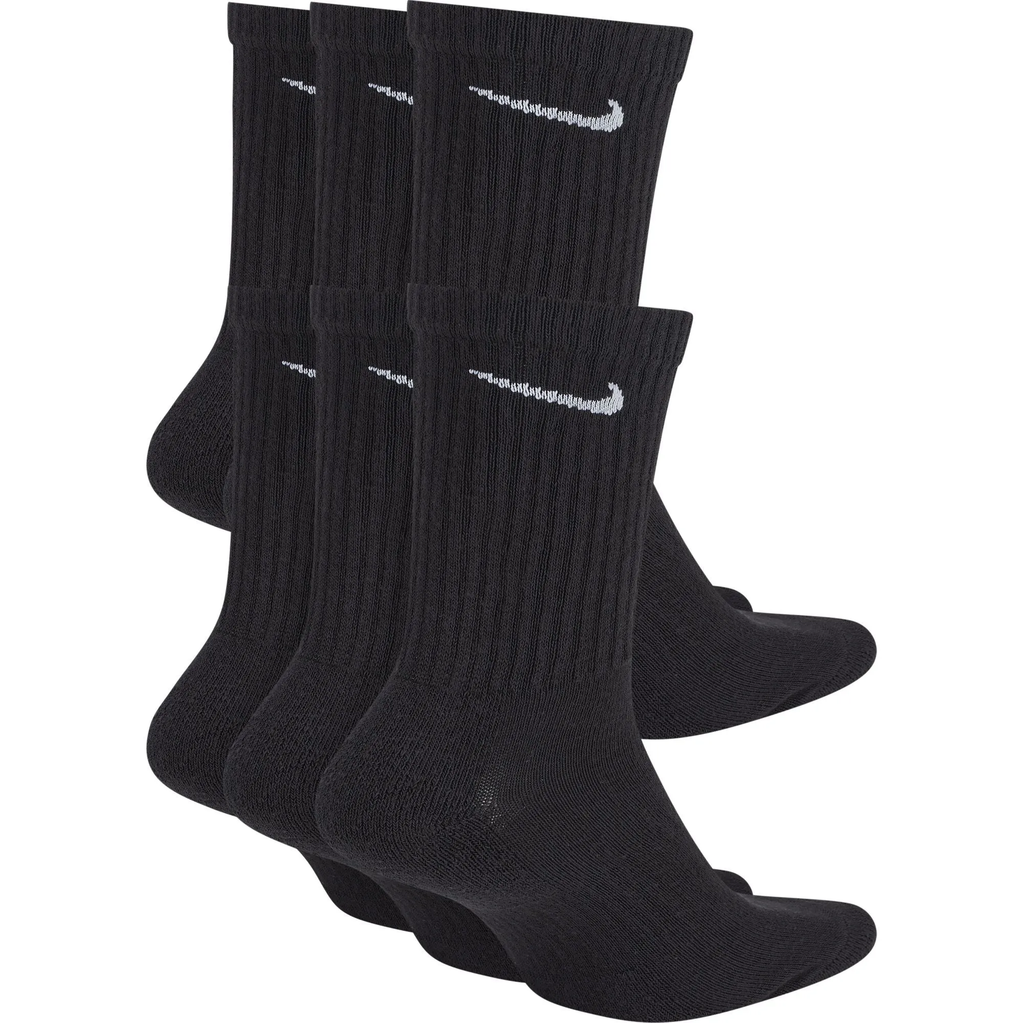 6 Pack Everyday Cushioned Crew Socks