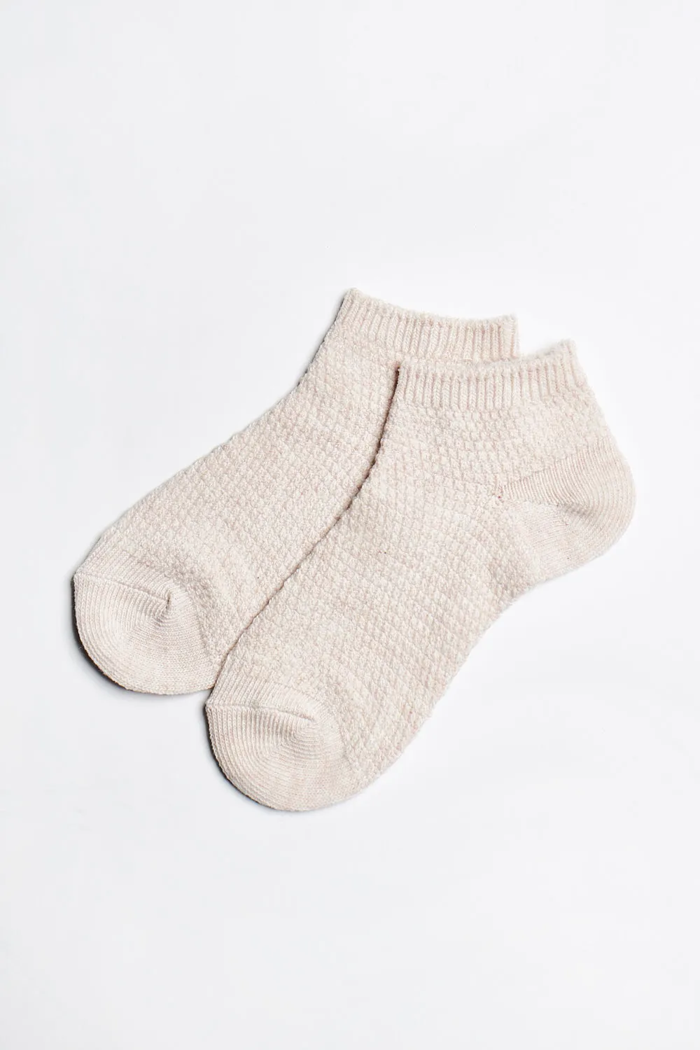 ALAMAE Waffle Stitch Ankle Sock