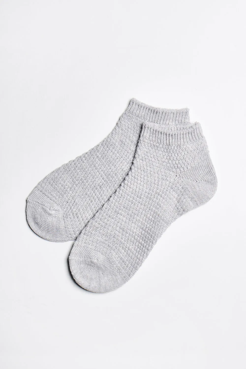 ALAMAE Waffle Stitch Ankle Sock