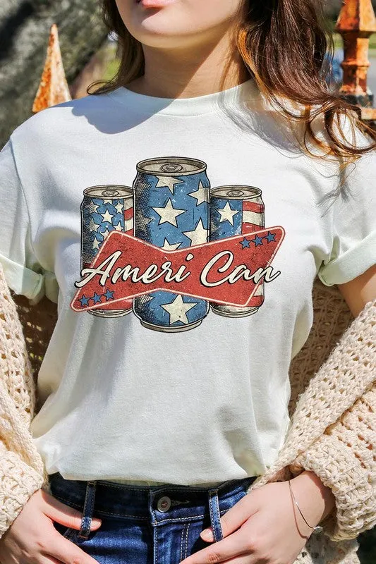 Ameri Can 4th Of July Graphic T Shirts