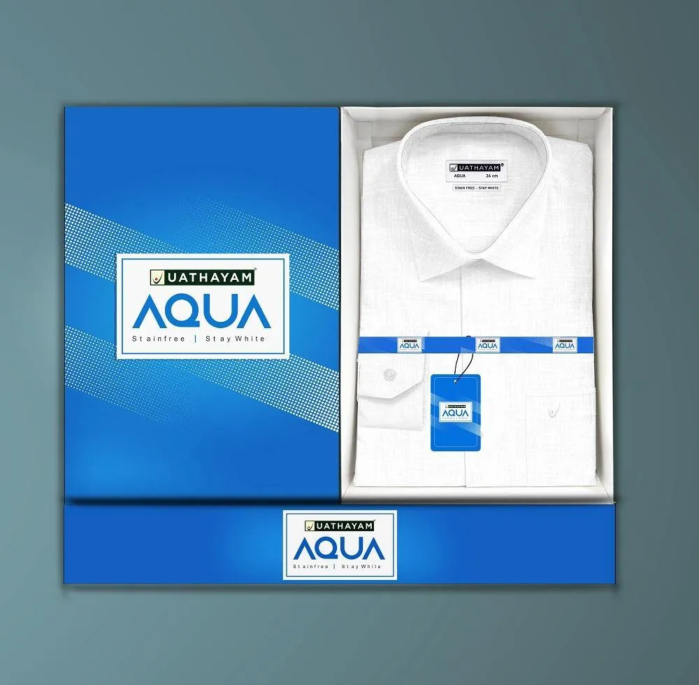 AQUA Stain Free White Shirts