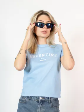 ARGENTINA, BABY TEE - LJUSBLÅ