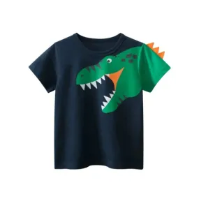 Baby Boy Crocodile Animal Dinosaur 3D Summer Shirts