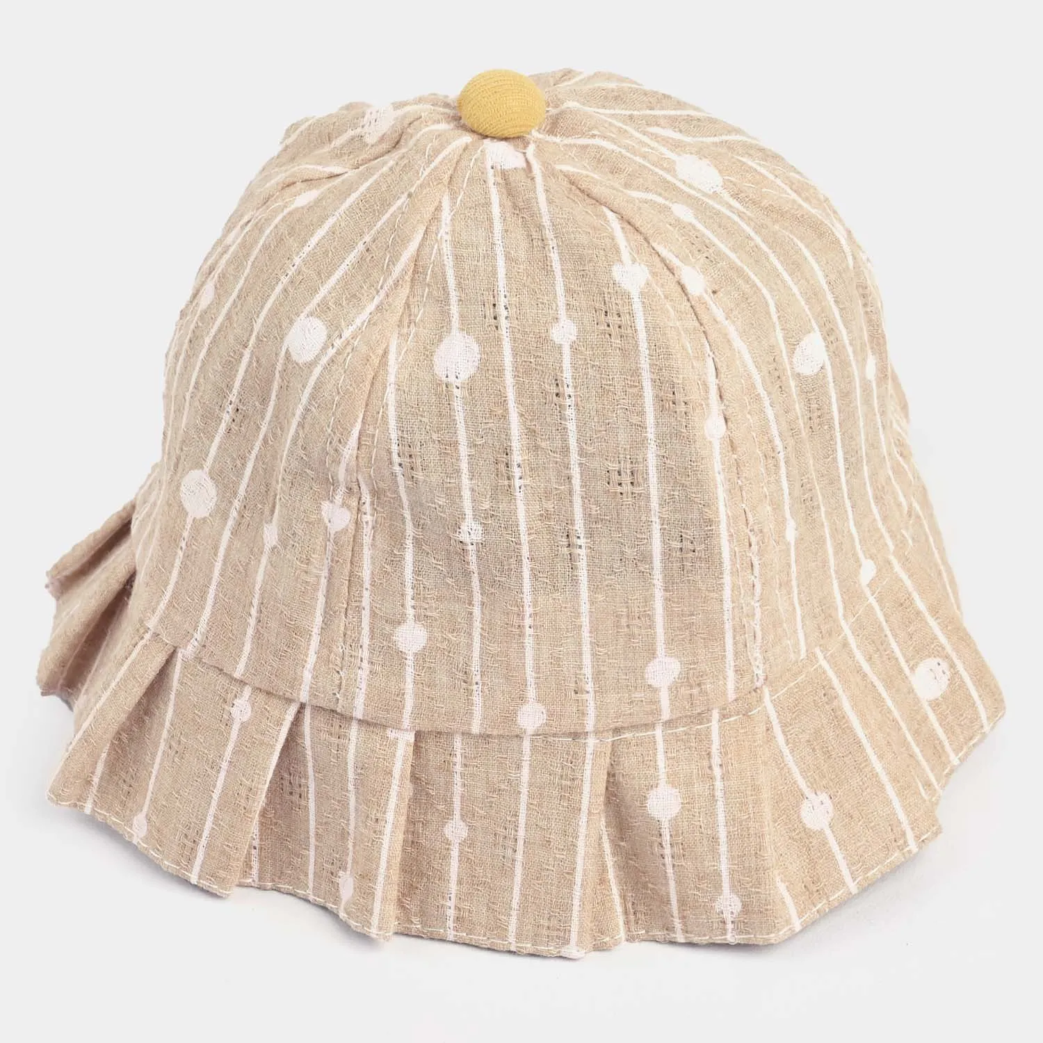 Baby Girls Round Cap | 6M 