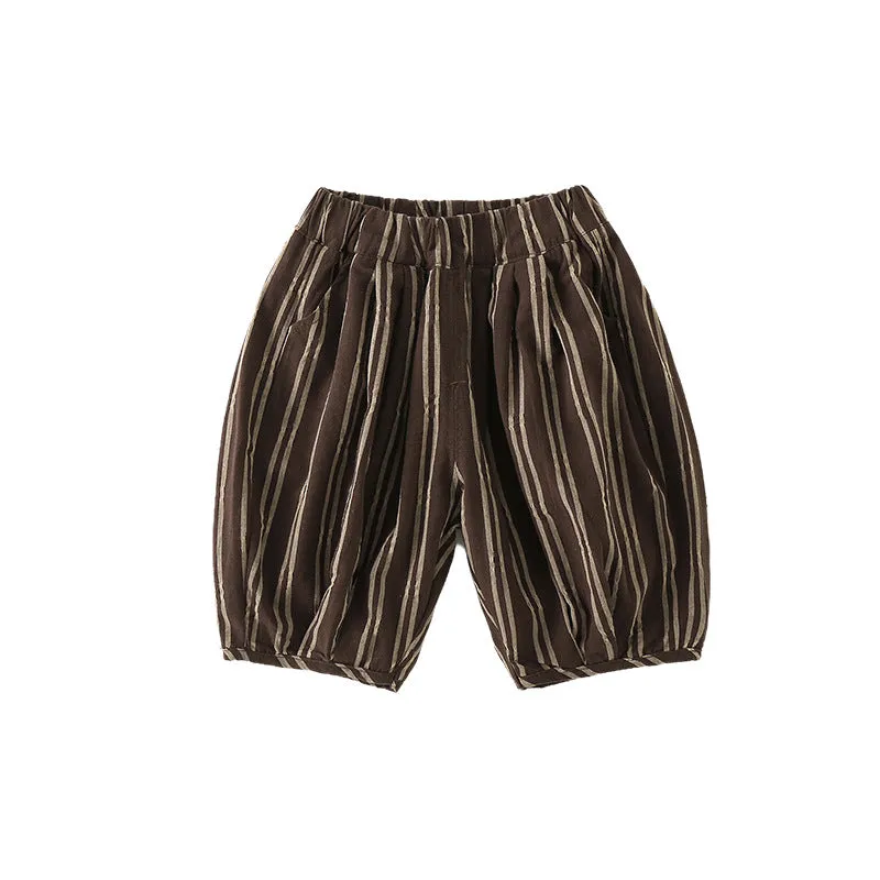 Baby Kid Boys Striped Shorts Wholesale 240409285