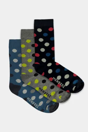 Big Popper Pack of 3 – Printed Crew Socks