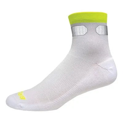 Brooks Carbonite Hi-Viz Quarter Sock