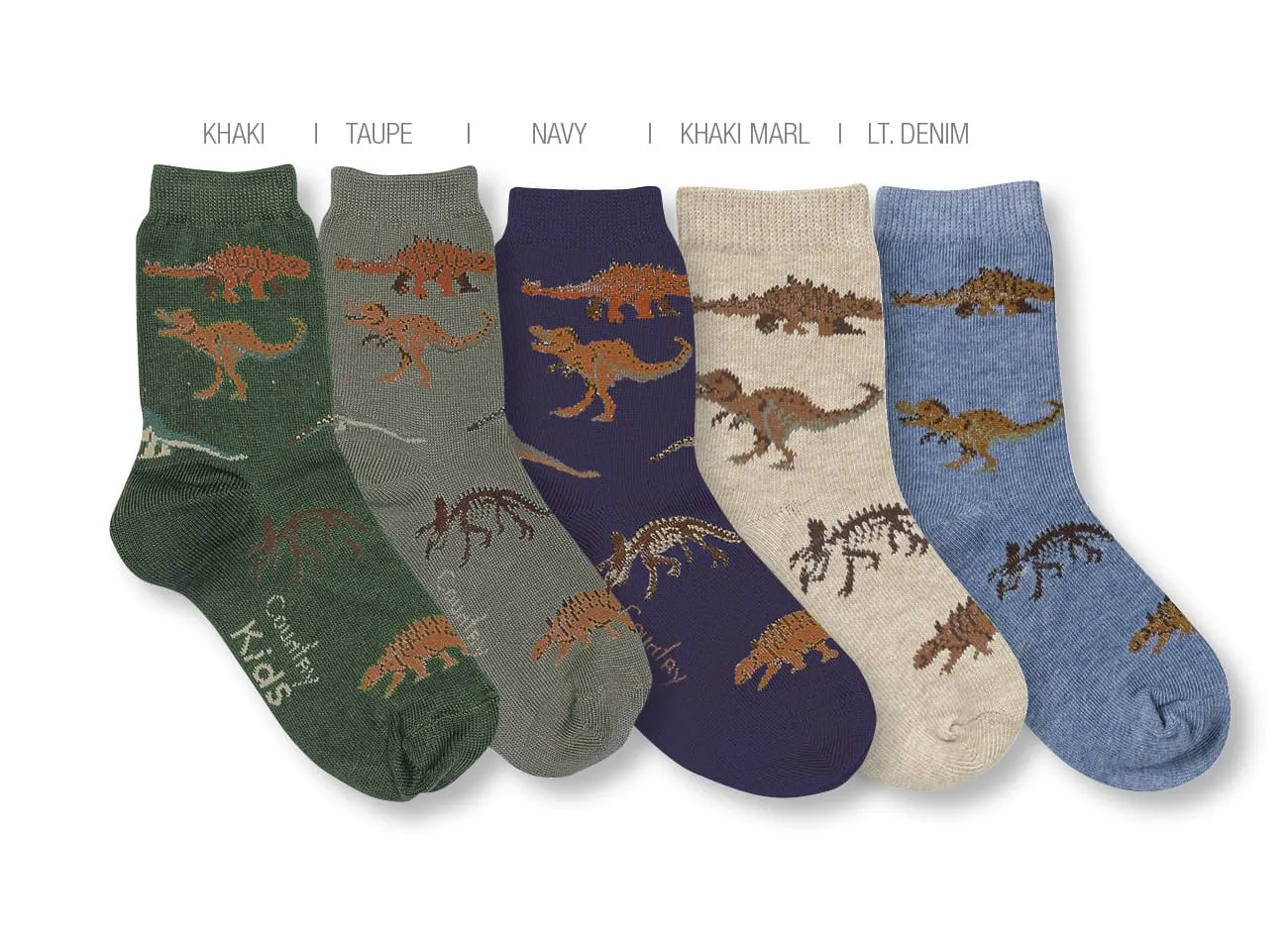 Country Kids Real Dinosaurs Navy Socks