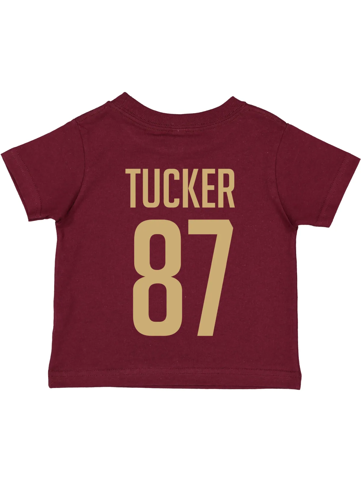 Daddy   Me Matching Jersey Shirts - Maroon