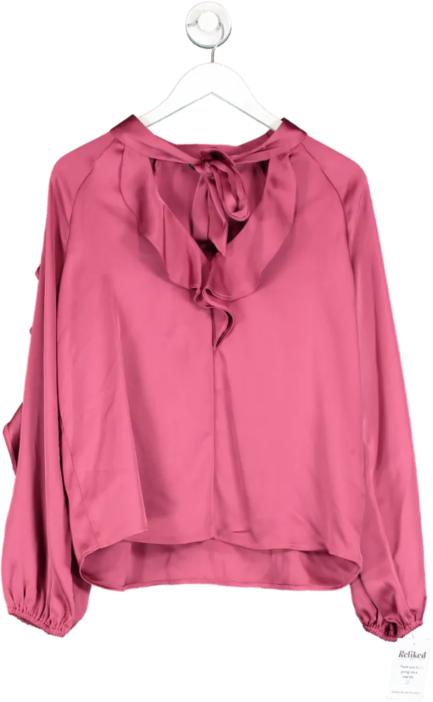 f&f tesco Pink Ruffle Blouse UK 12