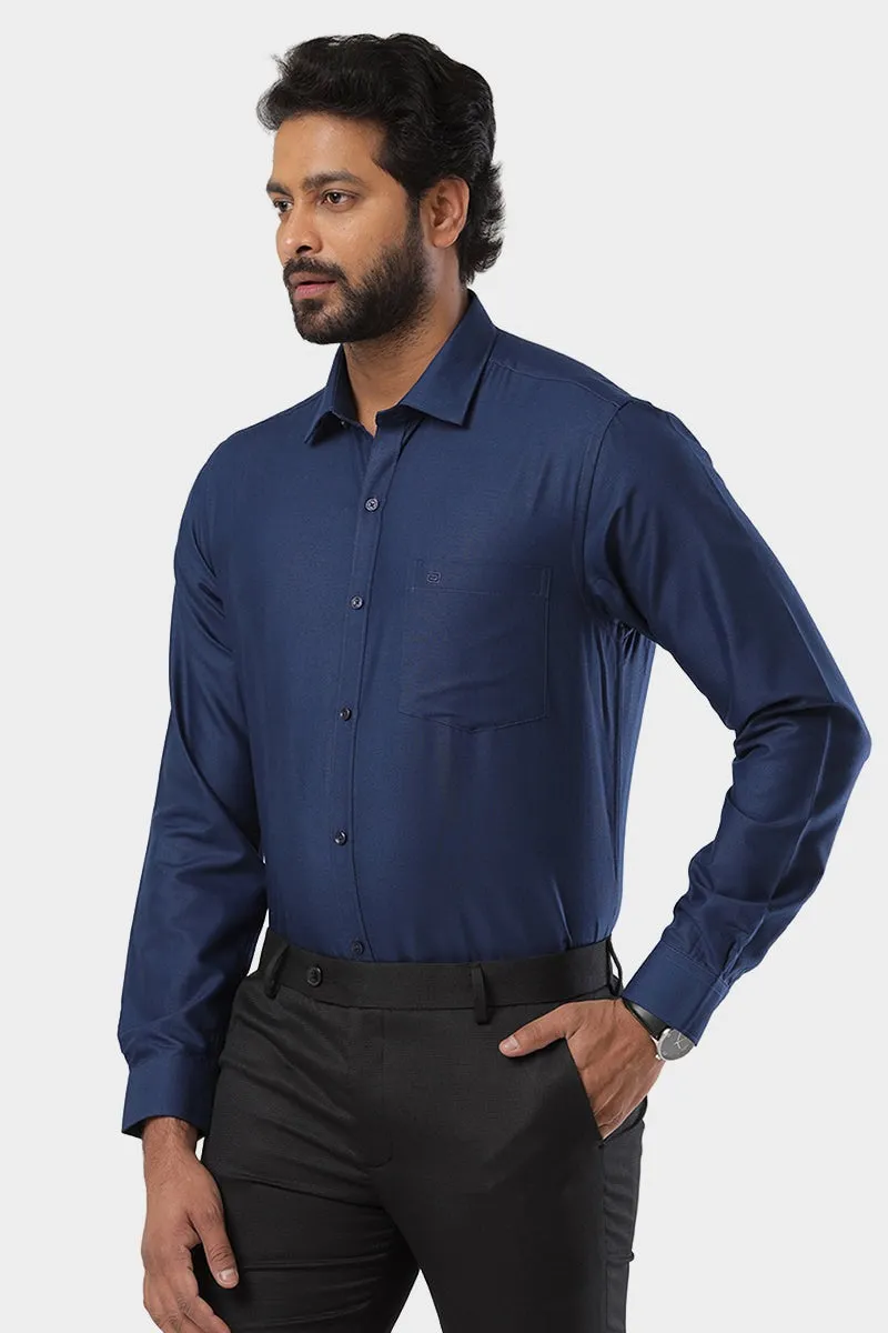 Fila - Navy Blue Formal Shirts For Men | Ariser