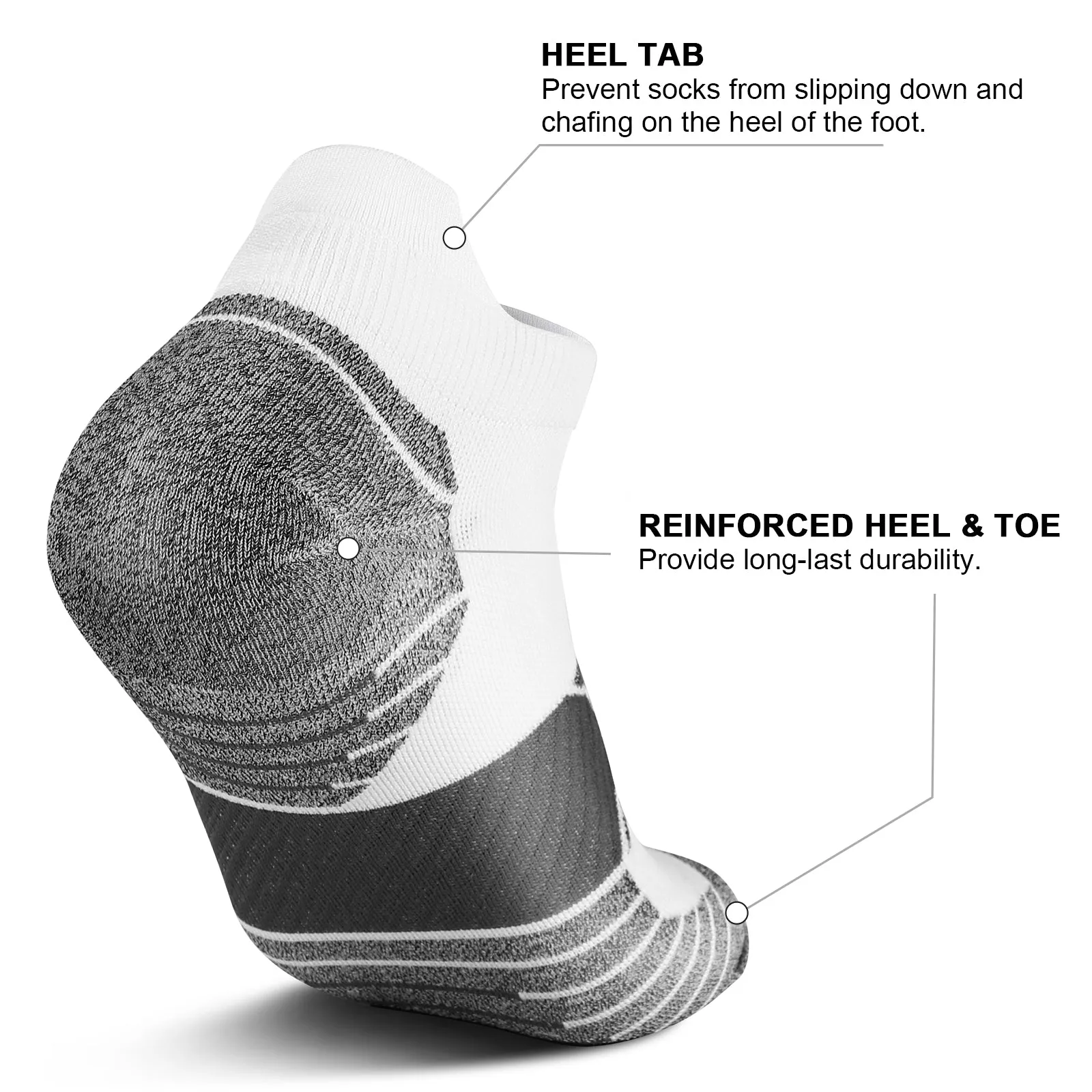 GECKOMAN x PAPLUS Women Ankle Athletic Socks 2-Pairs