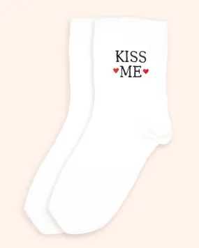 KISS ME Socks | White