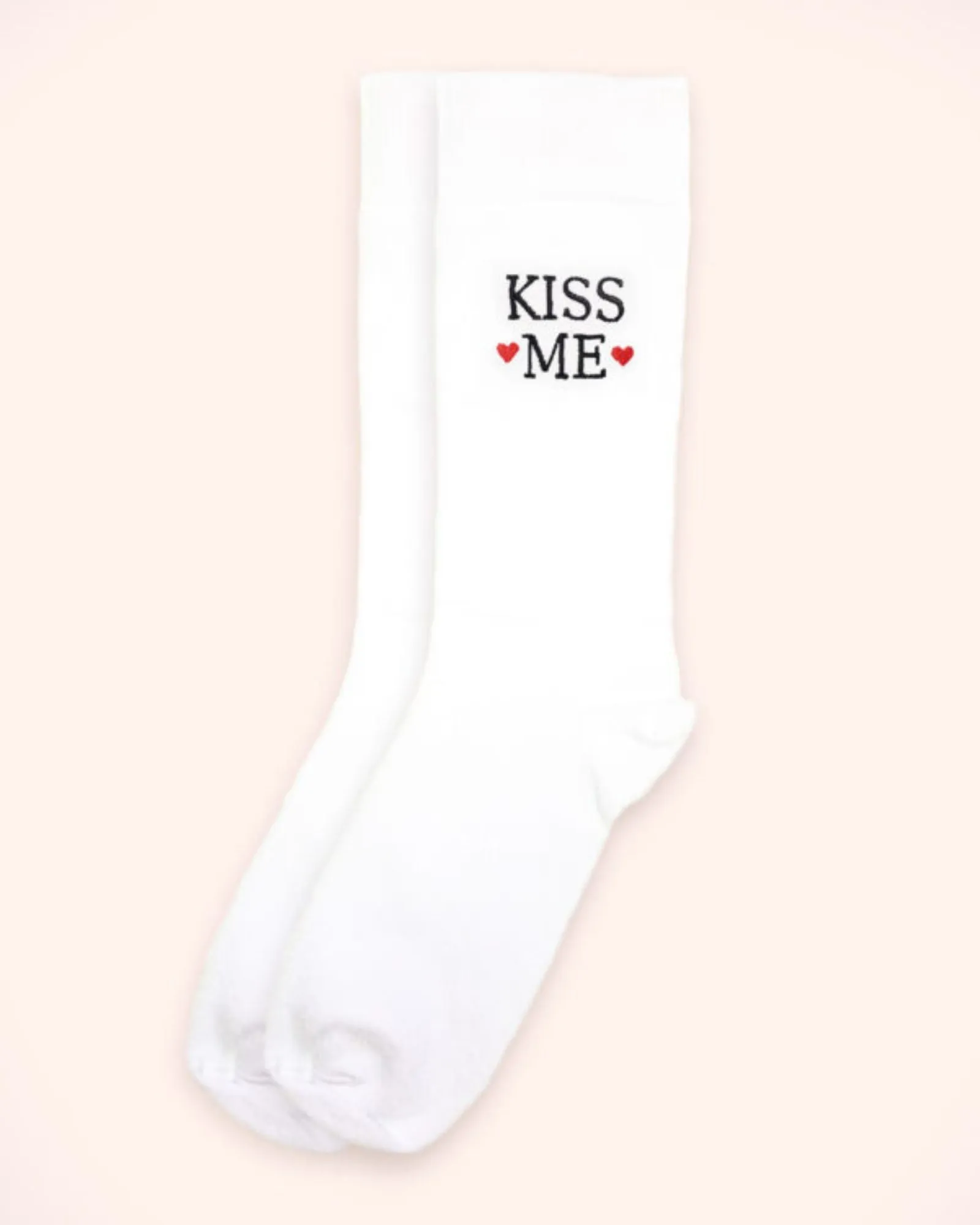 KISS ME Socks | White