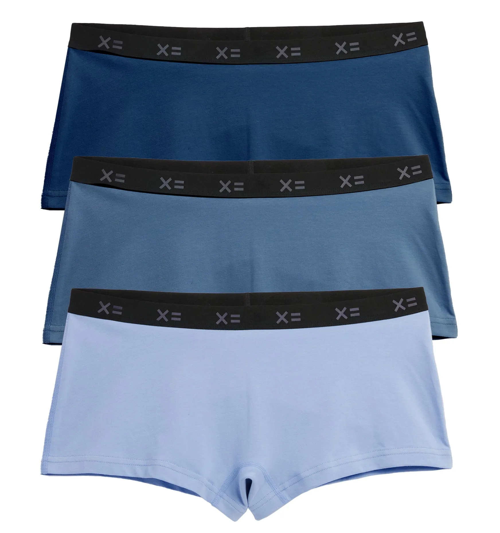 Lightweight Boy Shorts 3-Pack LC - Bluestone