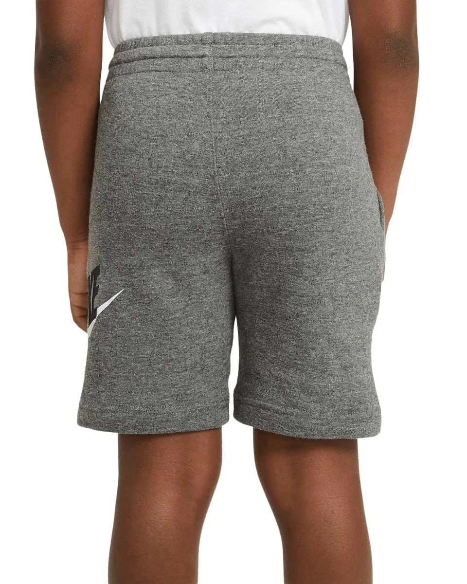 NIKE JUNIOR CLUB SPORTSWEAR HEATHER GREY SHORTS