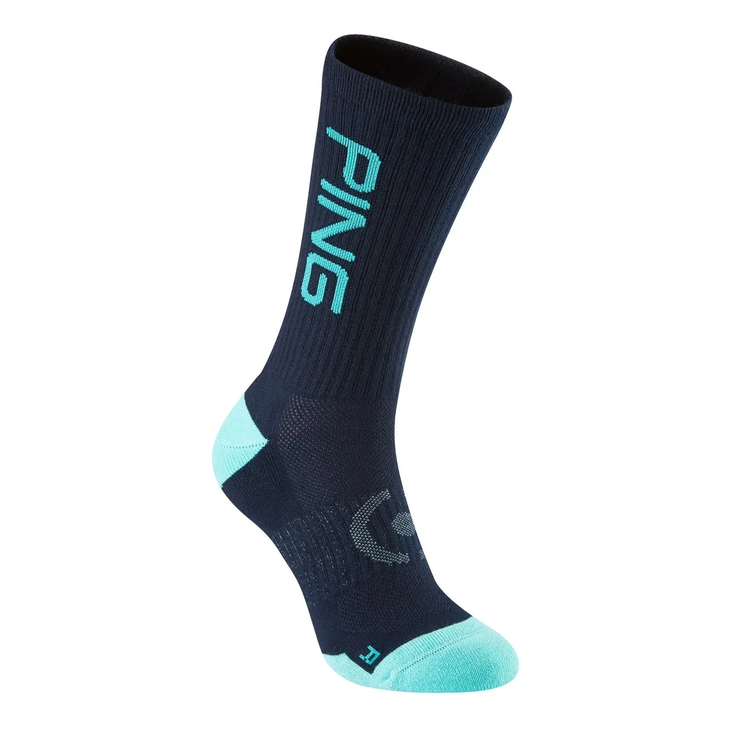 Ping Logo Golf Socks 2 Pack - Navy Multi