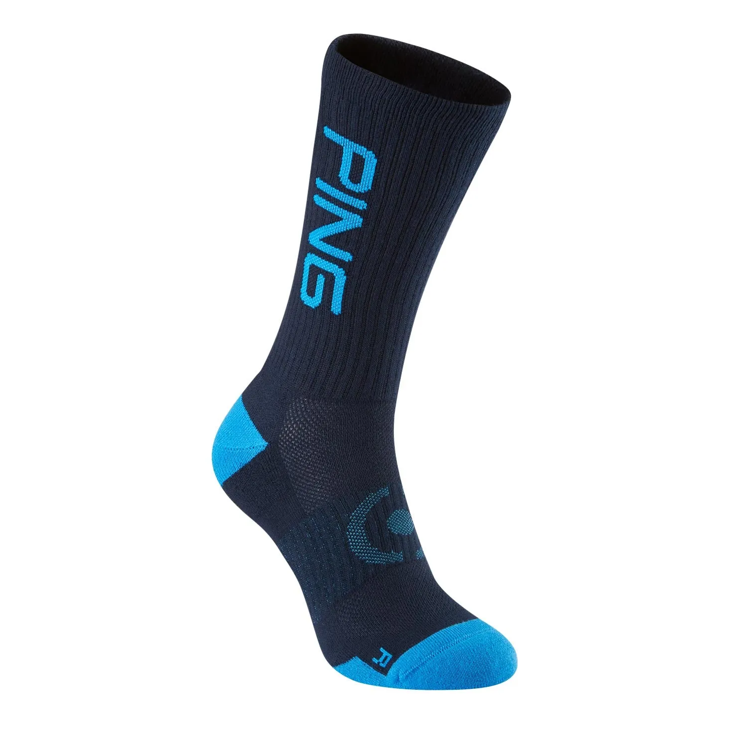 Ping Logo Golf Socks 2 Pack - Navy Multi