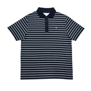 POLO TEE BLACK/WHITE