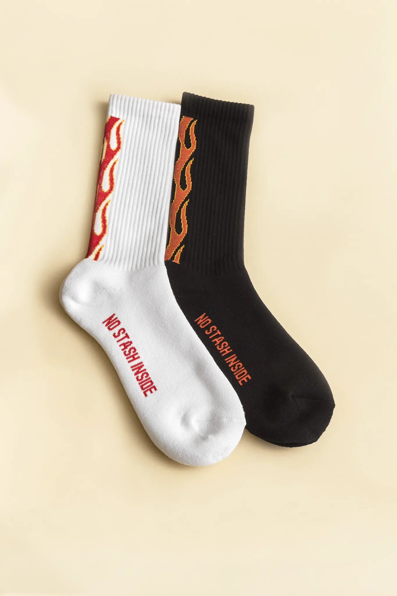 Radiall Flames Socks - White