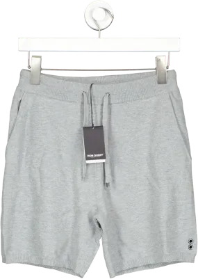 Ron Dorff Grey Luxury Cotton Cashmere Lounge Shorts UK S