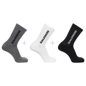 Salomon EVERYDAY CREW 3-pack-black-white-grey