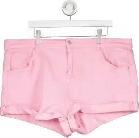 SimplyBe Denim Pink Jean Shorts UK 22