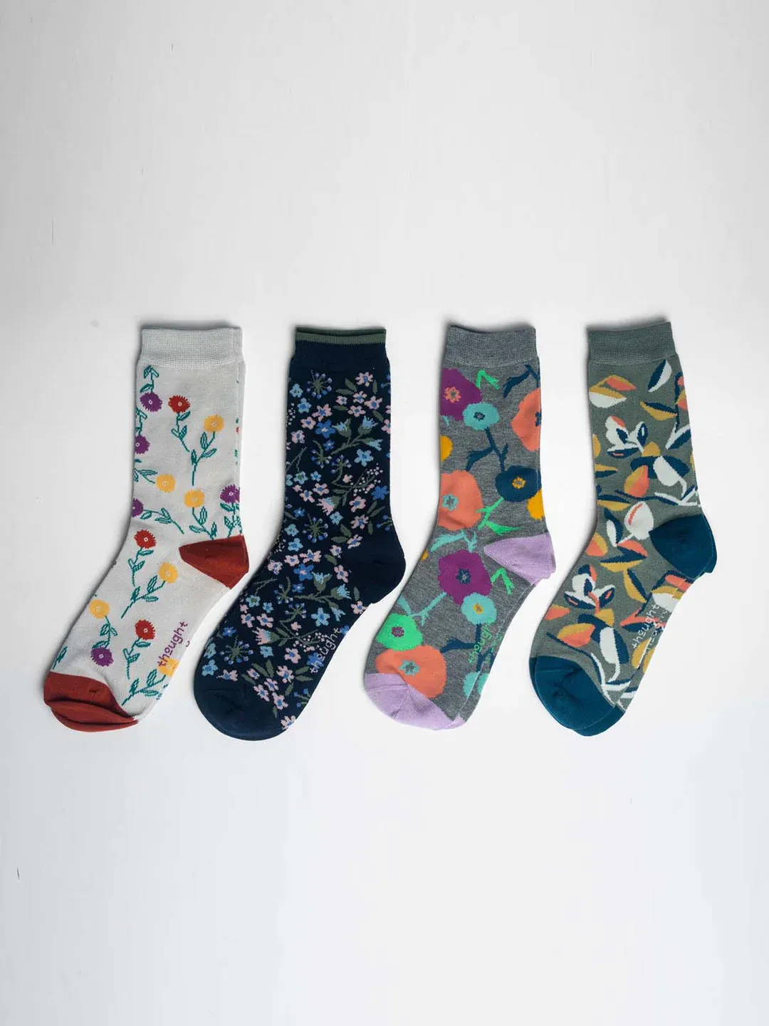 Thought Women's Flavia Floral Bamboo Socks Box - Multi