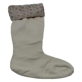 Twist Cable Tall Boot Polyfleece Unisex Socks