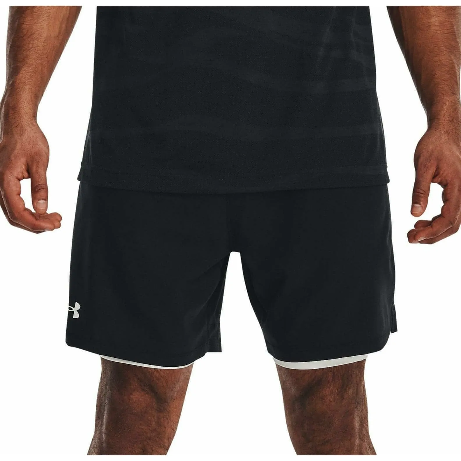 Under Armour Vanish Woven 2 In 1 Mens Training Shorts - Black