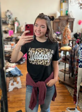 Wildcats Two Tone Leopard Tee