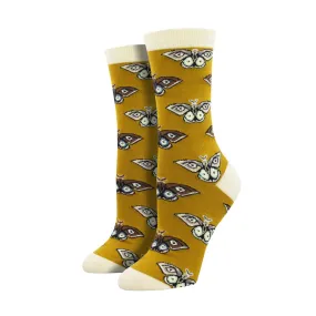 Women's Bamboo Vintage Moth Socks