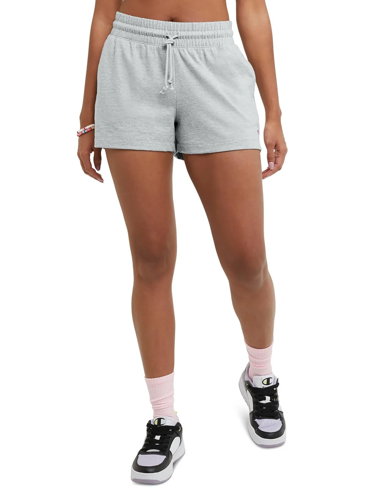 Womens Drawstring Hem Fitness Shorts