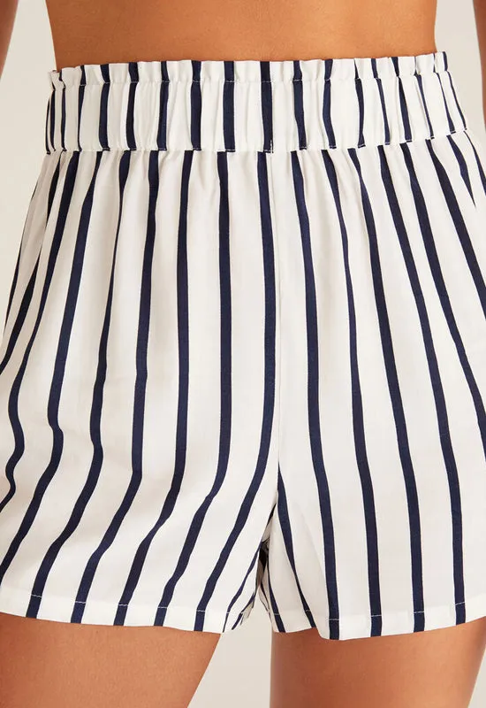 Z Supply - Low Tide Stripe Short Cloud Dancer